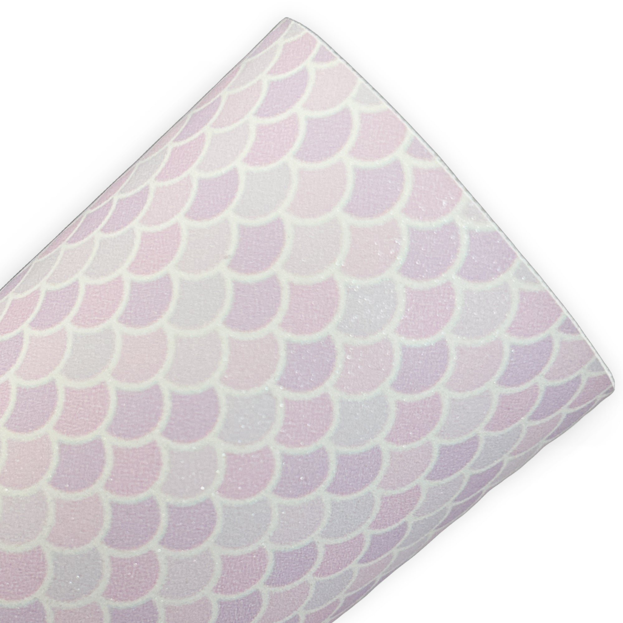Purple Mermaid Scales Printed Faux Leather Sheets
